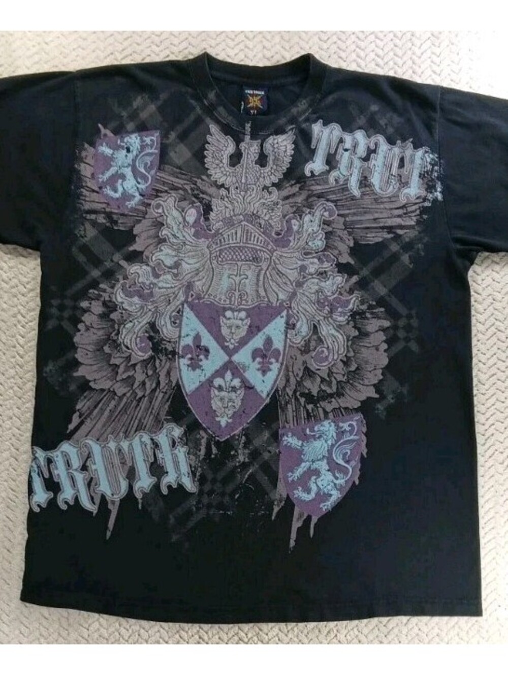 Tee Tree - Black - Mens XL - T Shirt - Graphic Print - Y2K - Shield of Armour